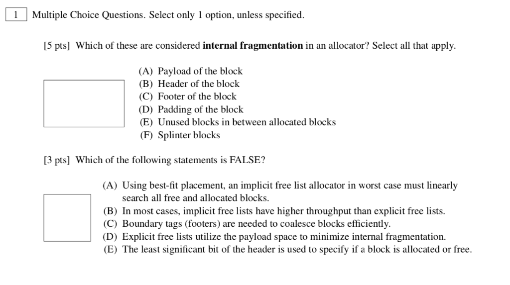 Solved Question 1 A&B A Which Of These Are Considered | Chegg.com