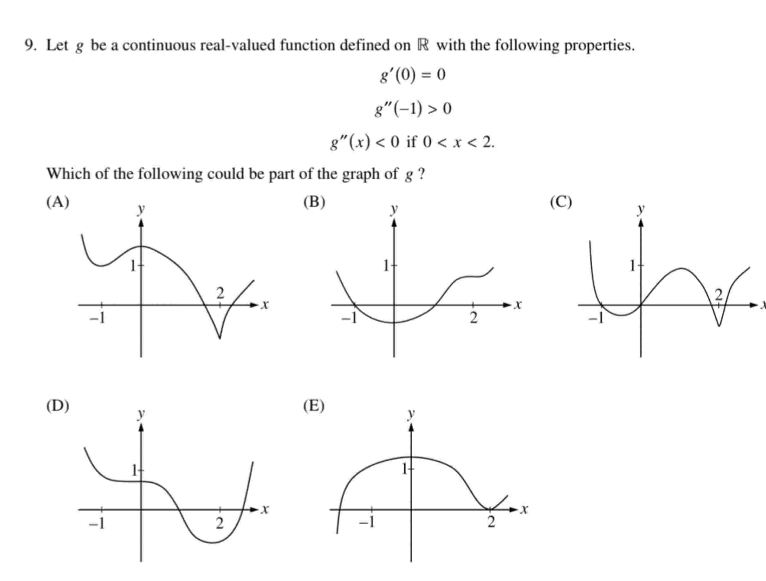 Real Fuction Solved Let g be a continuous real-valued function defined | Chegg.com