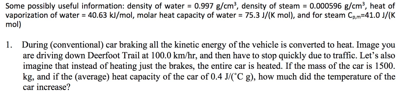 Solved Help With The Following First Law Of Thermodynamic | Chegg.com