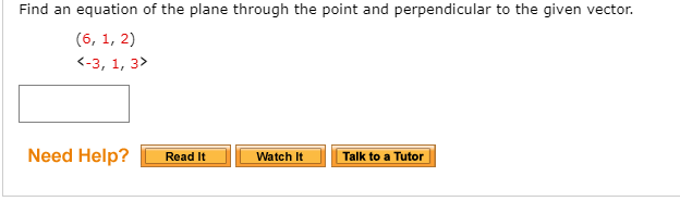 Solved Find an equation of the plane through the point and | Chegg.com