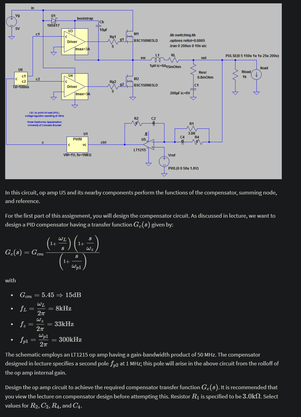 In this circuit, op amp U5 and its nearby components | Chegg.com
