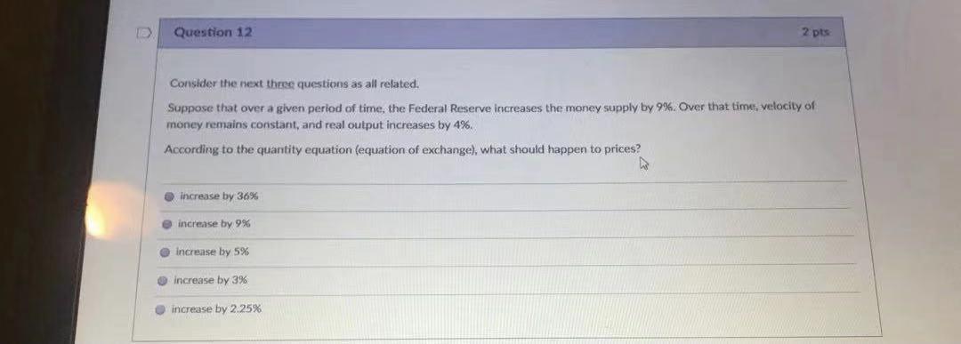 Solved ID Question 12 2 pts Consider the next three | Chegg.com