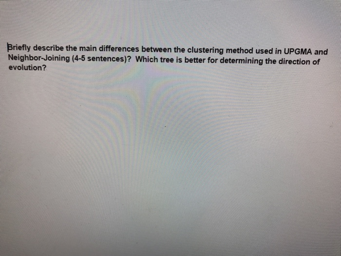 Solved Briefly describe the main differences between the | Chegg.com