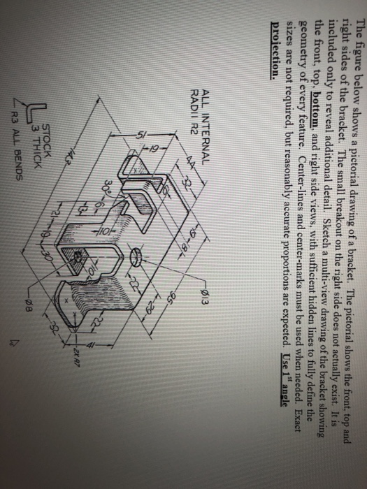 Solved The Figure Below Shows A Pictorial Drawing Of A | Chegg.com