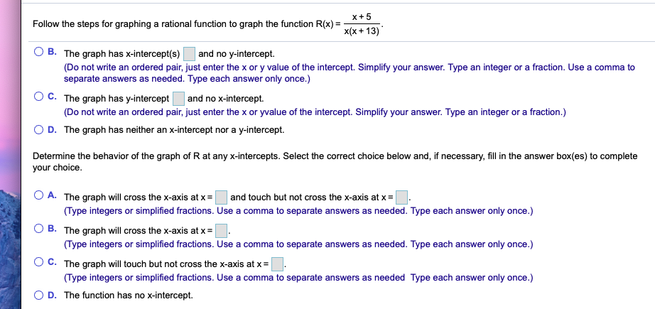 Solved Follow the steps for graphing a rational function to | Chegg.com
