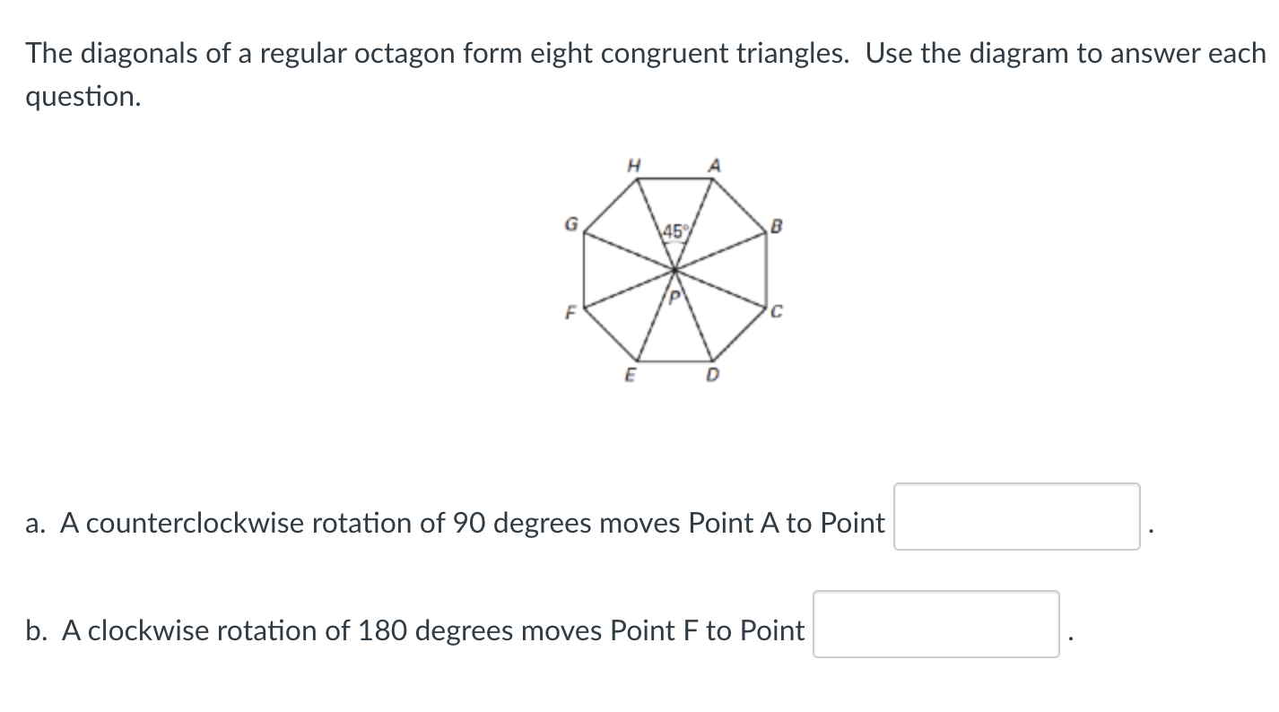 Solved The diagonals of a regular octagon form eight | Chegg.com