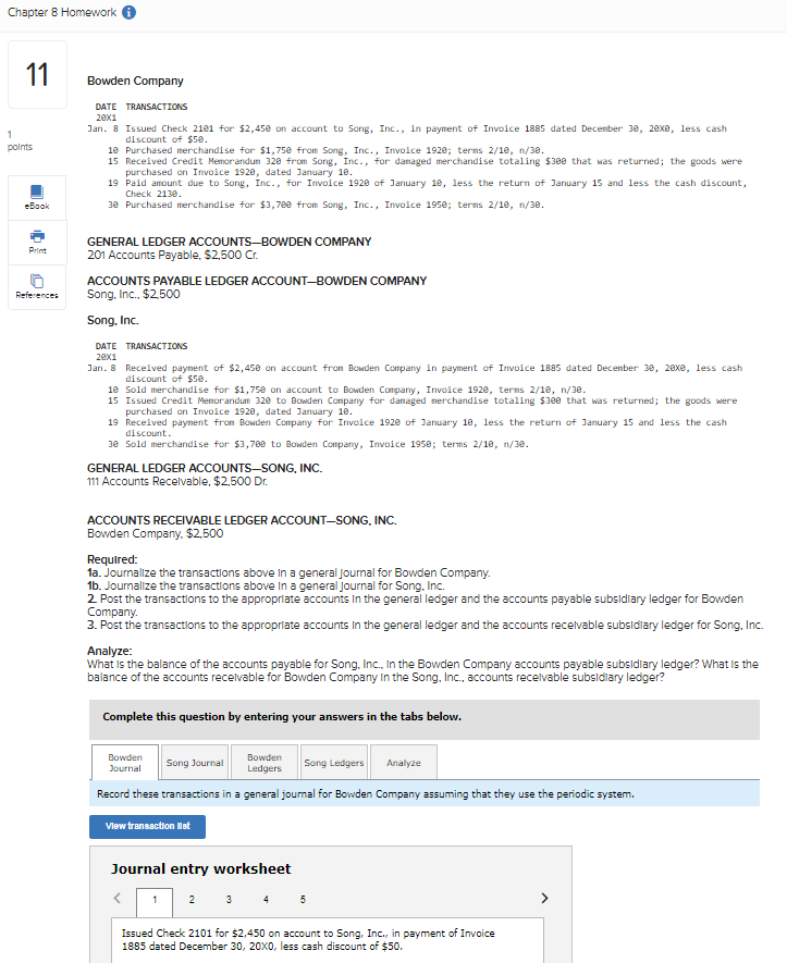 Bowden Company ACCOUNTS PAYABLE LEDGER ACCOUNTBOWDEN