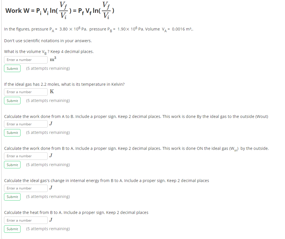 Solved 1st Law Of Thermodynamics Isothermal Constant T Chegg Com