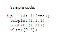 Solved Need 1 Y X X2 Y 9 Y 2x X3sin Y Sample Code Lt 0 1 2 Pi Subplot 2 2 1 Plot T 1 T Xlim0 61 H Q Coursehigh Grades