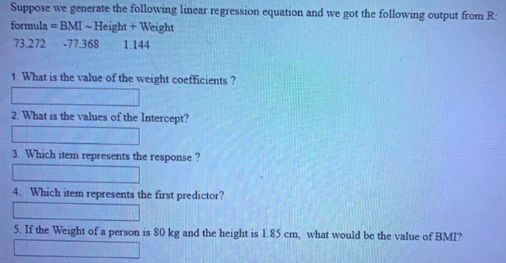 Solved Suppose we generate the following linear regression | Chegg.com