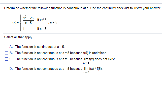 Solved Determine whether the following function is | Chegg.com