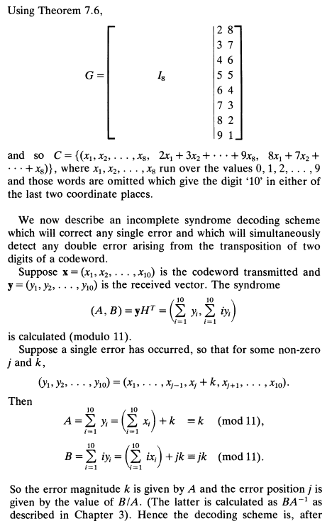 7 7 Using The Code Of Example 7 12 Decode The Rec Chegg Com