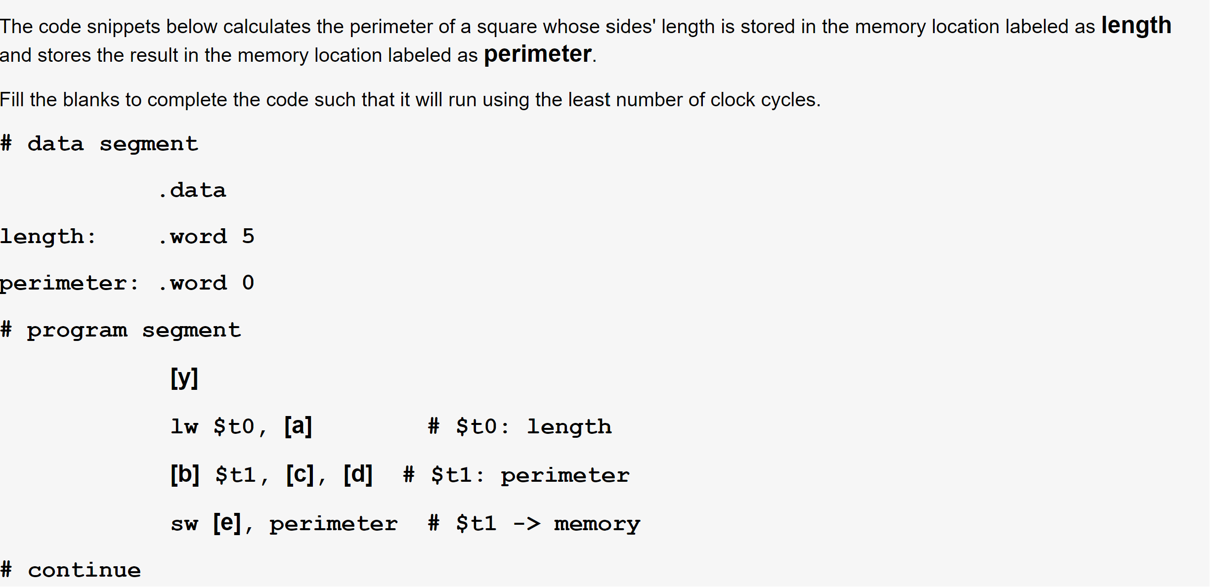 Solved The Code Snippets Below Calculates The Perimeter Of A | Chegg.com