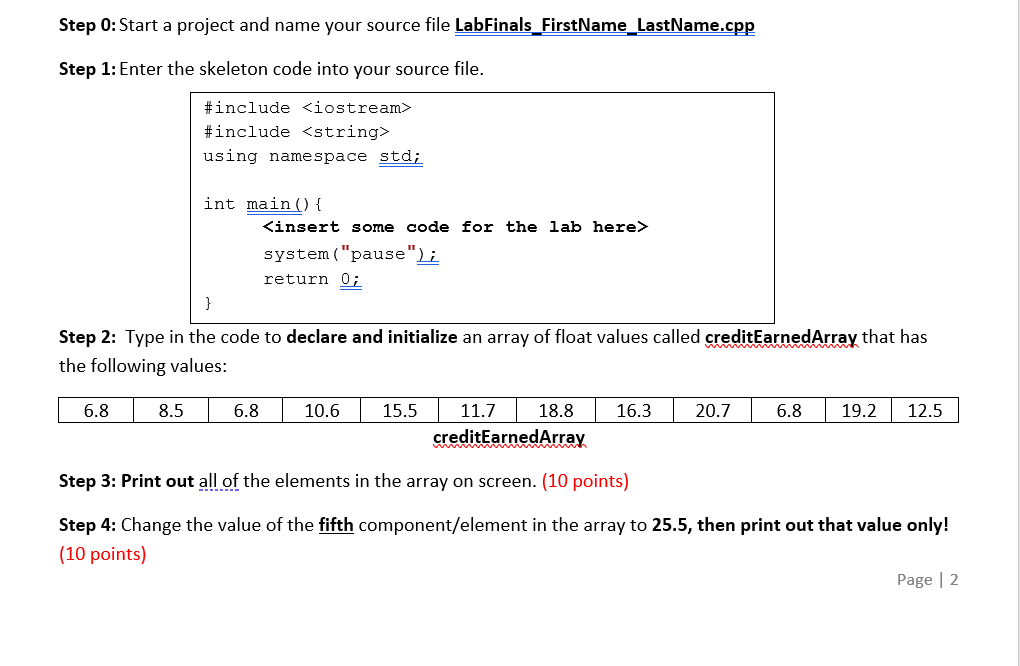 solved-step-o-start-a-project-and-name-your-source-file-chegg