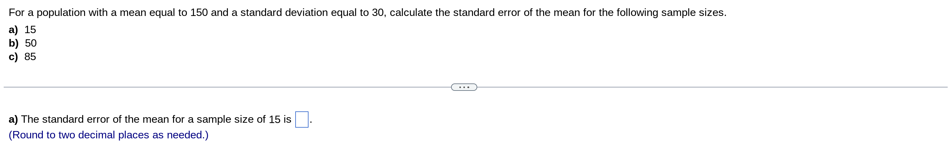 solved-for-a-population-with-a-mean-equal-to-150-and-a-chegg