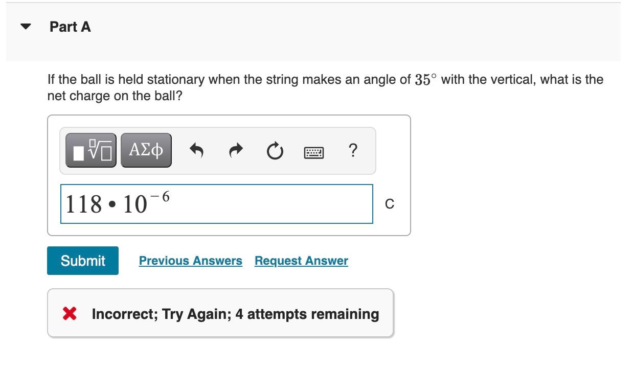 Solved A small plastic ball with a mass of 1.8 grams hangs