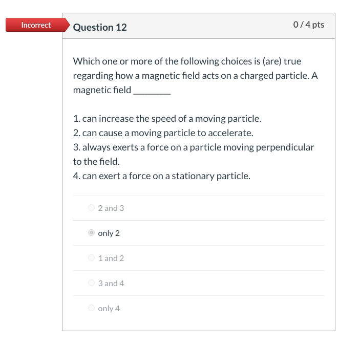 Solved Question 2 04 Pts A Proton Traveling Due South In A 9302