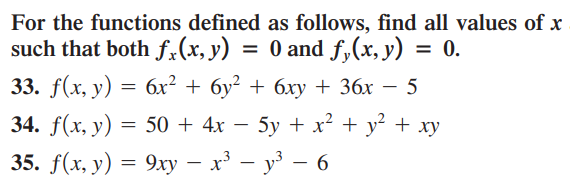 Solved For the functions defined as follows, find all values | Chegg.com