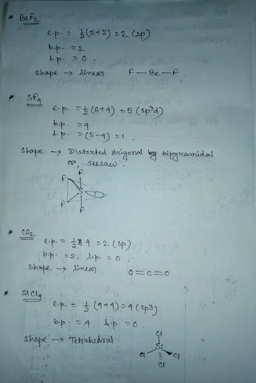 Classify Each Of The Molecules Given Below By Molecular Shape CH So