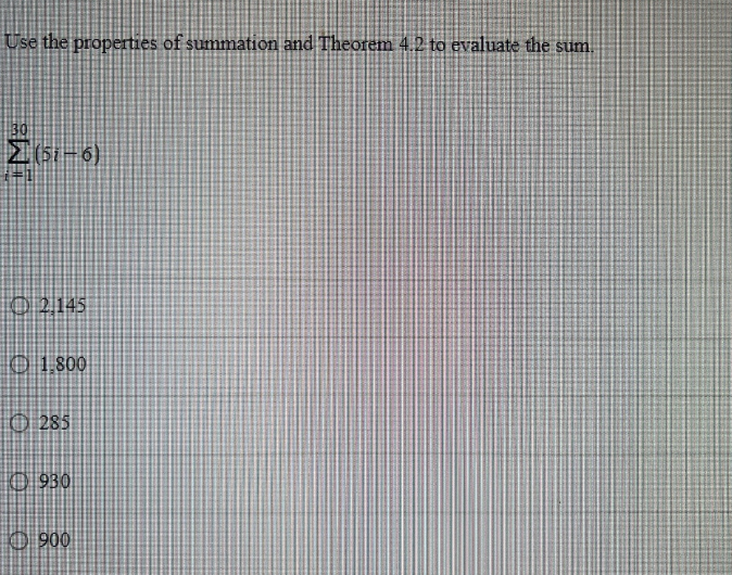 Solved Use the properties of summation and Theorem 4.2 ﻿to | Chegg.com