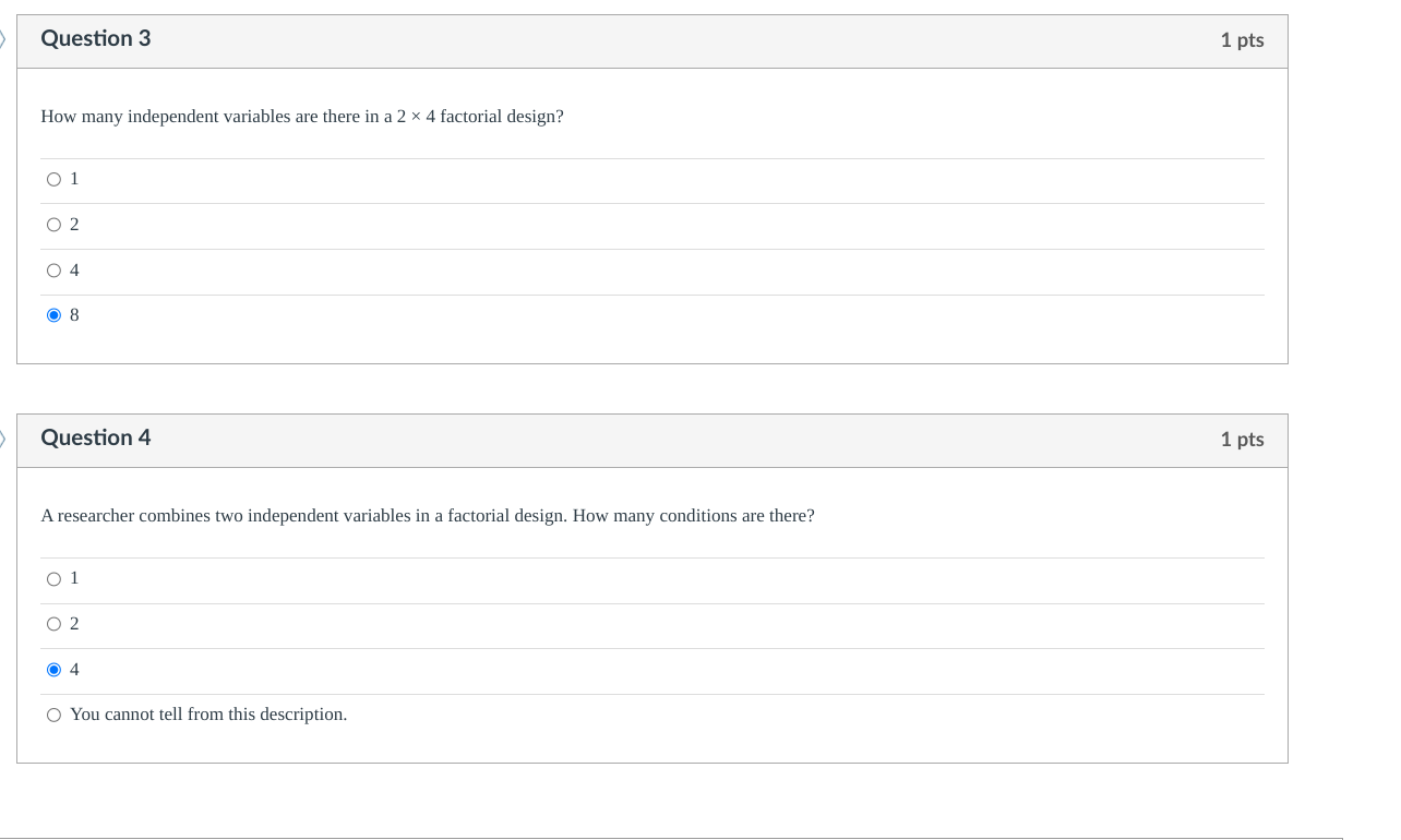 Solved Question 3 How many independent variables are there | Chegg.com