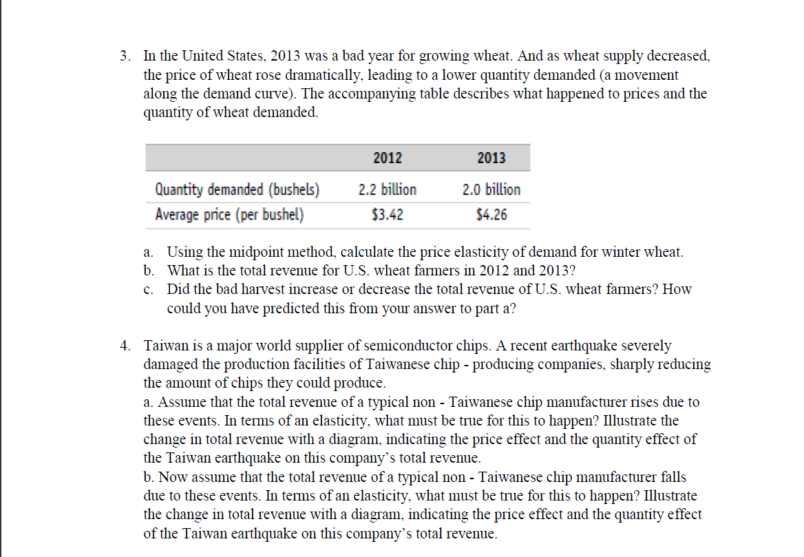 Solved 2. Do you think the price elasticity of demand for