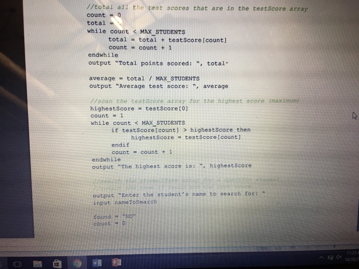 Only Pseudocode!!!! No Java or other languages | Chegg.com