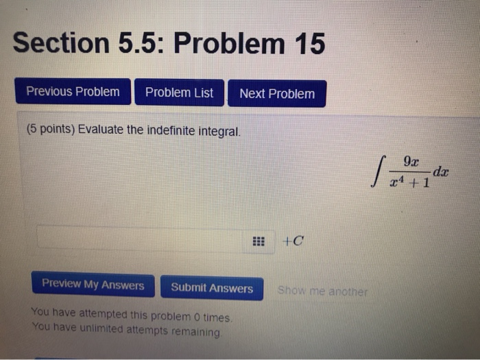 Solved Section 5.5: Problem 15 Previous Problem Problem List | Chegg.com