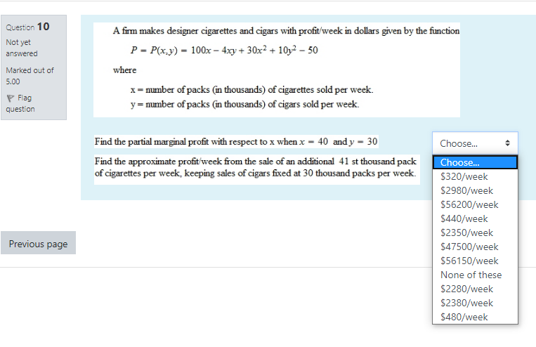 Solved Question 10 Not yet answered Marked out of 5.00 A | Chegg.com
