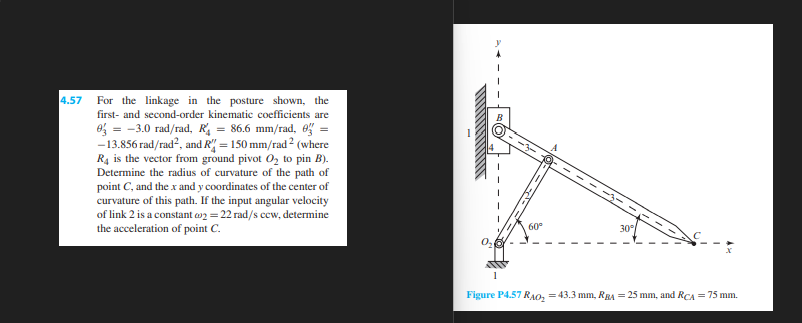 7 For the linkage in the posture shown, the first- | Chegg.com