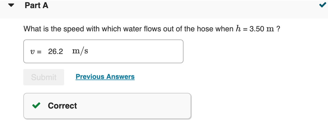 Solved A large tank of water has a hose connected to it, as | Chegg.com