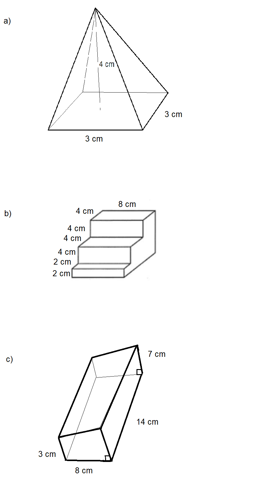 2 cm 3 cm 4 cm 5 cm