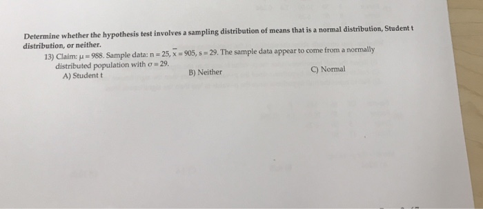 Solved Determine whether the hypothesis test involves a | Chegg.com