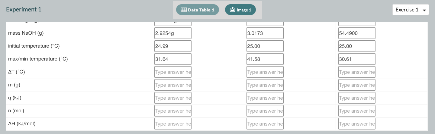 Solved Experiment 1 | Chegg.com