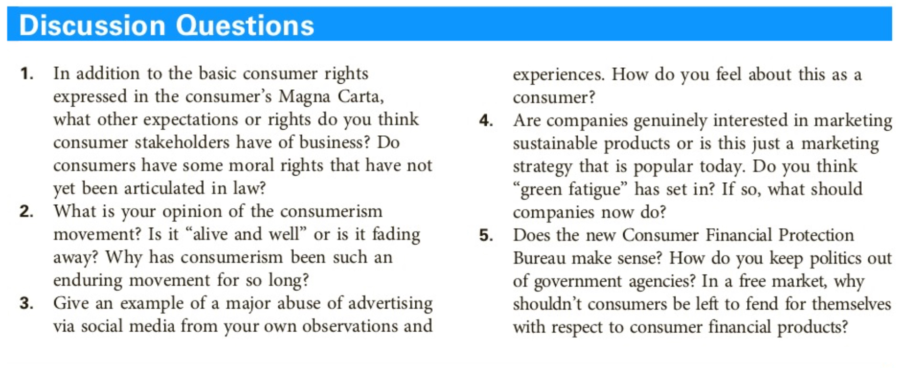 Solved Discussion Questionsin Addition To The Basic Consumer Chegg Solved Discussion Questionsin Addition To The Basic Consumer Chegg