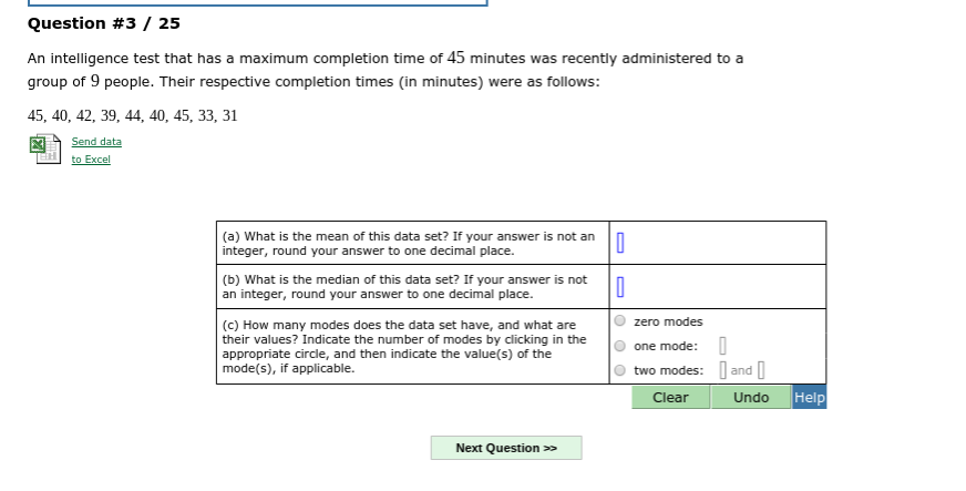 Solved Question #3 An intelligence test that has a maximum | Chegg.com
