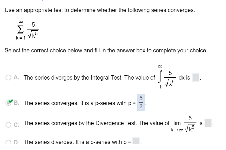 Solved B. And P=5/2 Is The Answer. But I Don't Know How To | Chegg.com