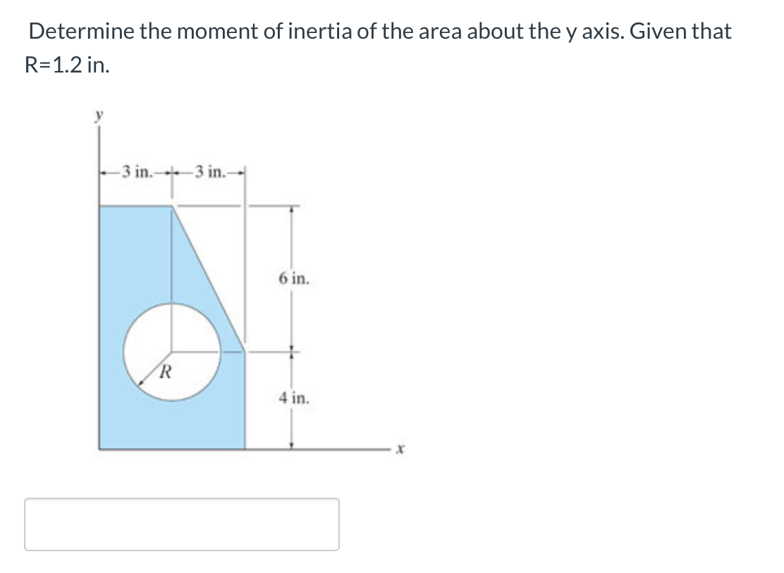 Solved Determine The Moment Of Inertia Of The Area About The | Chegg.com