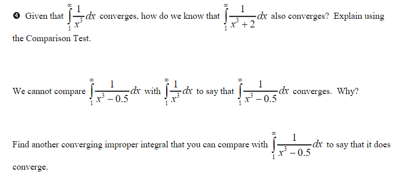 type 1 improper integral