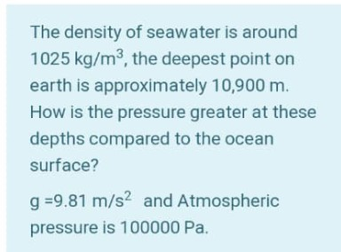 ocean water density