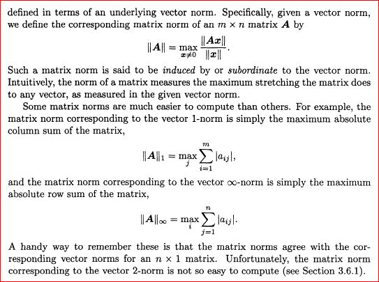 Solved 2.3.2 Matrix Norms We also need some way to measure | Chegg.com