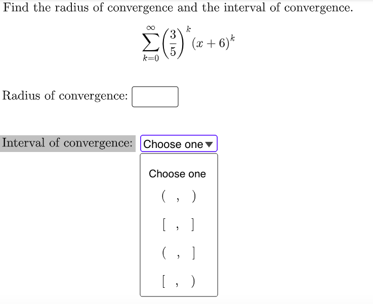 Solved Find The Radius Of Convergence And The Interval Of