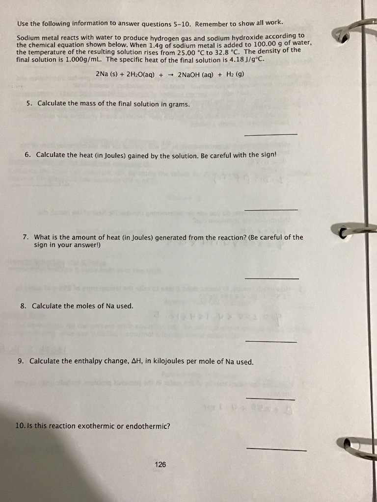 Solved Experiment 7 Measuring Heat Transfer with a | Chegg.com