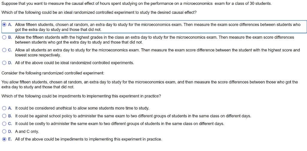 Solved Suppose That You Want To Measure The Causal Effect Of | Chegg.com