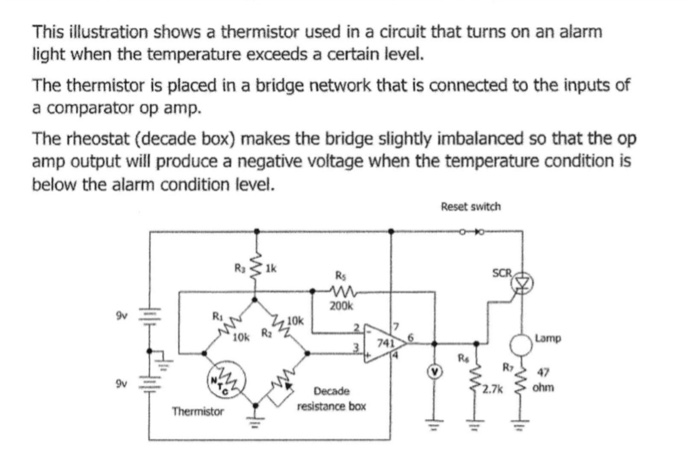 Solved This Illustration Shows A Thermistor Used In A | Chegg.com