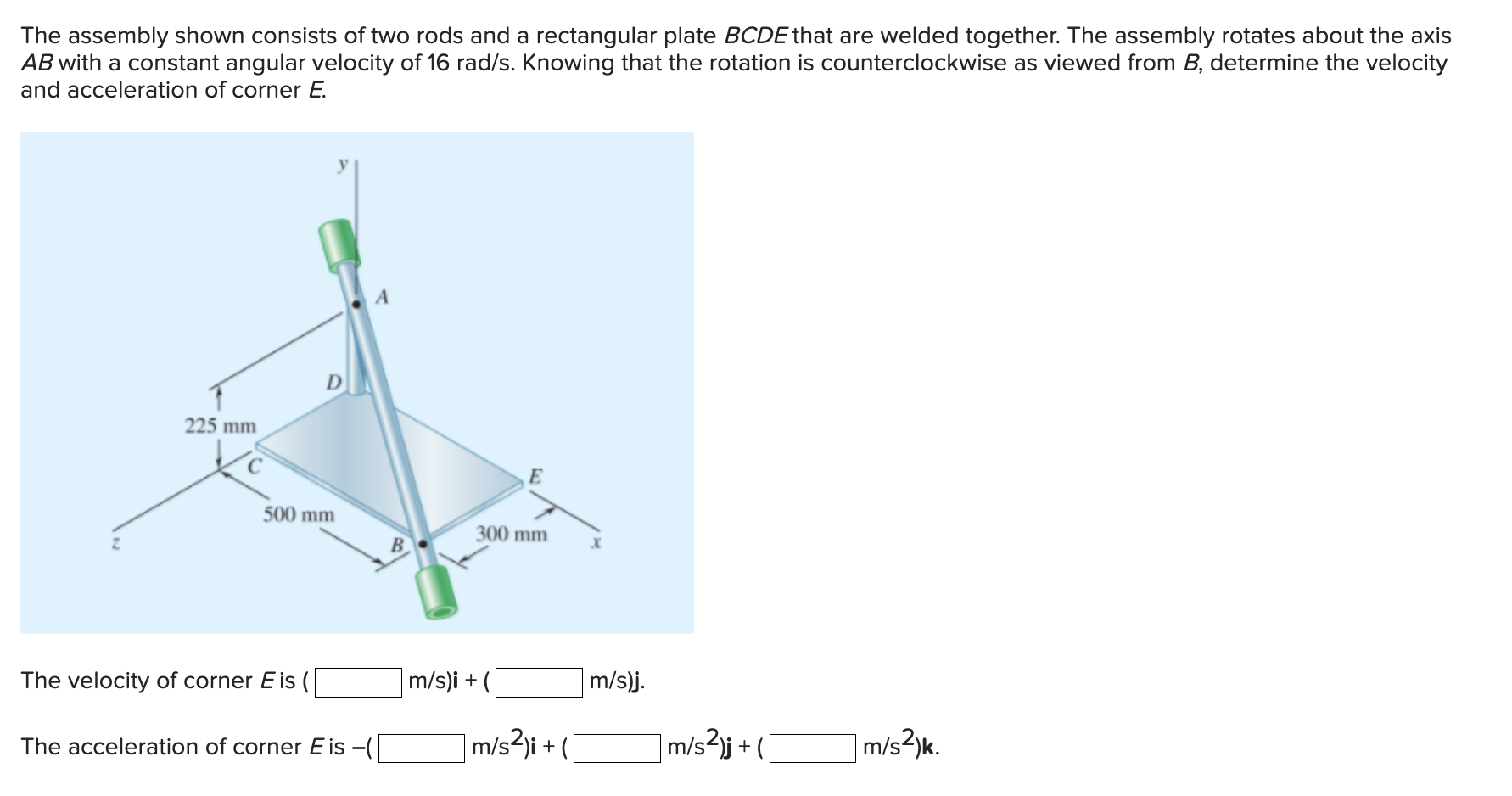 Solved The assembly shown consists of two rods and a