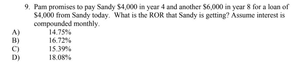 Solved 9. Pam promises to pay Sandy $4,000 in year 4 and | Chegg.com