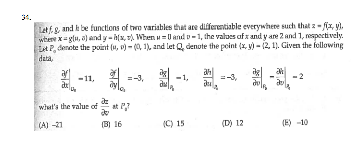 34 Let F G And H Be Functions Of Two Variables Chegg Com