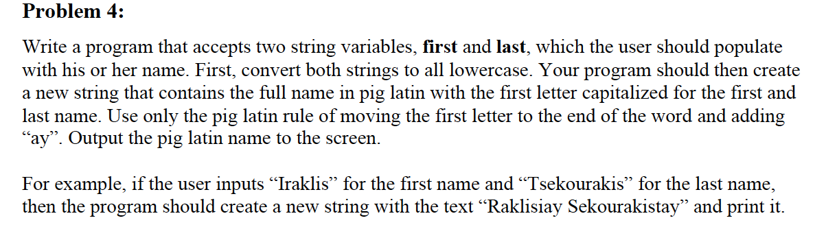 Solved Using python! You'd better use string indexing, for | Chegg.com