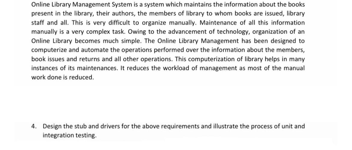 Solved Online Library Management System is a system which